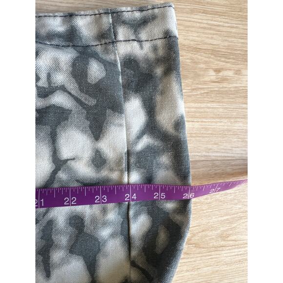 alo Yoga Canvas Tote Bag Tie-Dye Print - Gray White, One Size - Picture 6 of 7